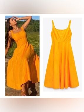 NWT Zara Poplin Tank Dress 2711/554 | Size small